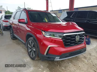 2023 Honda Pilot Elite with VIN 5FNYG1H84PB039720, listed as a IAAI auction lot 42429896 with 37,988 mi miles and . Bid and sale history available at DreamBid. Image 1.