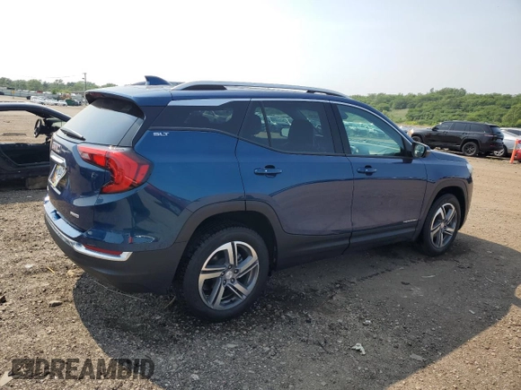 2020 GMC Terrain SLT with VIN 3GKALVEV1LL130586, listed as a Copart auction lot 59215235 with 61,039 mi miles and Salvage title. Bid and sale history available at DreamBid. Image 3.