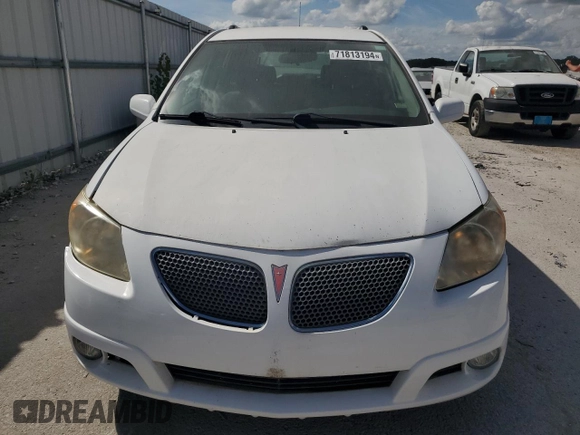 2005 Pontiac Vibe with VIN 5Y2SL63845Z464612, listed as a Copart auction lot 71813194 with 161,611 mi miles and Clean Title. Bid and sale history available at DreamBid. Image 5.