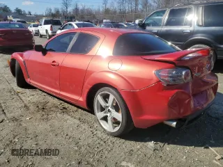 2004 Mazda RX-8 with VIN JM1FE173640127536, listed as a Copart auction lot 45384075 with 107,394 mi miles and Salvage Title. Bid and sale history available at carsss.com. Image 2.