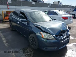 2014 Nissan Sentra SV with VIN 3N1AB7AP2EL619814, listed as a IAAI auction lot 41431436 with 166,122 mi miles and . Bid and sale history available at DreamBid. Image 1.