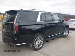 2023 Cadillac Escalade 4WD Premium Luxury with VIN 1GYS4BKL9PR226344, listed as a IAAI auction lot 41844884 with 45,019 mi miles and . Bid and sale history available at DreamBid. Image 4.