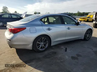 2017 Infiniti Q50 Premium with VIN JN1EV7AP4HM739472, listed as a Copart auction lot 57230925 with 88,352 mi miles and Salvage title. Bid and sale history available at DreamBid. Image 3.