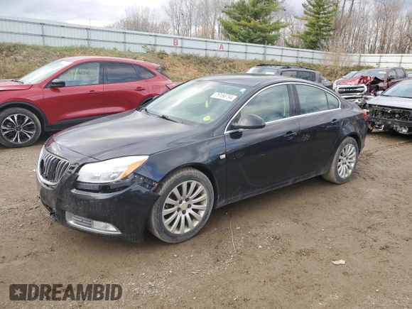 2011 Buick Regal CXL Turbo TO1 with VIN W04GV5EVXB1092131, listed as a Copart auction lot 79156794 with 156,505 mi miles and Clean Title. Bid and sale history available at carsss.com. Image 1.