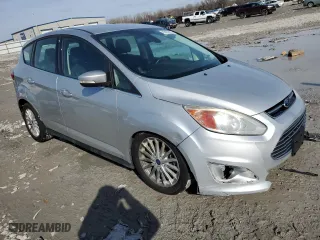 2013 Ford C-Max Energi SEL with VIN 1FADP5CU1DL552609, listed as a Copart auction lot 43457675 with 154,329 mi miles and Salvage Title. Bid and sale history available at carsss.com. Image 4.