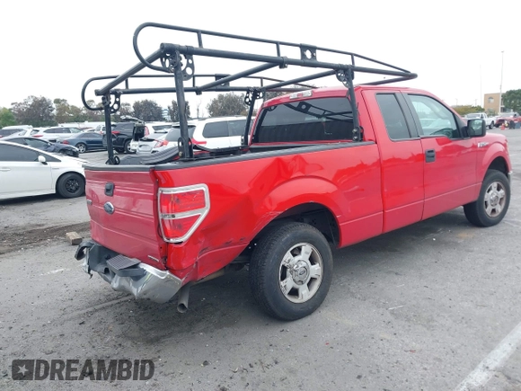 2014 Ford F-150 XL with VIN 1FTEX1CM0EKF80495, listed as a IAAI auction lot 42014592 with 141,213 mi miles. Bid and sale history available at carsss.com. Image 4.