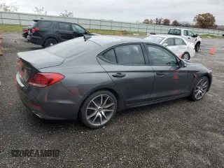2021 Genesis G70 2.0T with VIN KMTG44LA2MU066693, listed as a Copart auction lot 78776714 with 58,081 mi miles and Salvage Title. Bid and sale history available at carsss.com. Image 3.