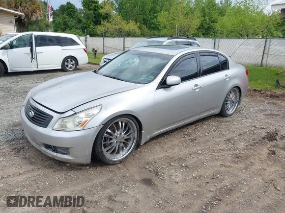 2007 Infiniti G35 Sedan G35x with VIN JNKBV61F47M813245, listed as a IAAI auction lot 42107684 with 1 mi miles. Bid and sale history available at carsss.com. Image 2.