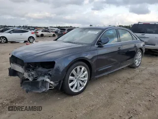 2016 Audi A8 L 4.0T Sport with VIN WAU43AFD2GN005784, listed as a Copart auction lot 78958264 with 146,710 mi miles and Salvage Title. Bid and sale history available at carsss.com. Image 1.