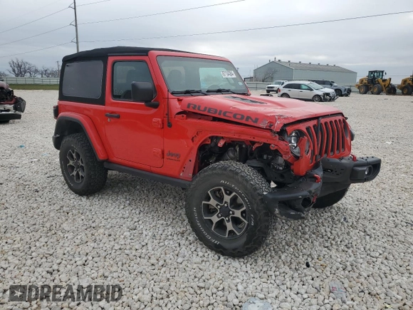 2018 Jeep Wrangler Rubicon with VIN 1C4HJXCG9JW255648, listed as a Copart auction lot 87134384 with Not provided miles and Salvage title. Bid and sale history available at DreamBid. Image 4.