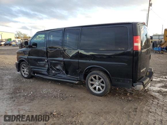 2012 GMC Savana Cargo Van YF7 Upfitter with VIN 1GDS8DC49C1150688, listed as a Copart auction lot 81344964 with 96,024 mi miles and Salvage Title. Bid and sale history available at carsss.com. Image 2.