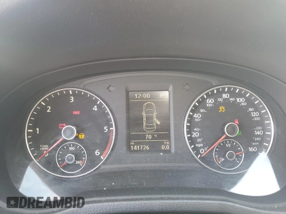 2014 Volkswagen Passat SE z VIN 1VWBN7A30EC084173, wystawiony jako Copart lot #58688645 z przebiegiem 141 726 mil mil oraz Szkoda całkowita • Salvage title. Historia ofert i sprzedaży dostępna na DreamBid. Obrazek 9.