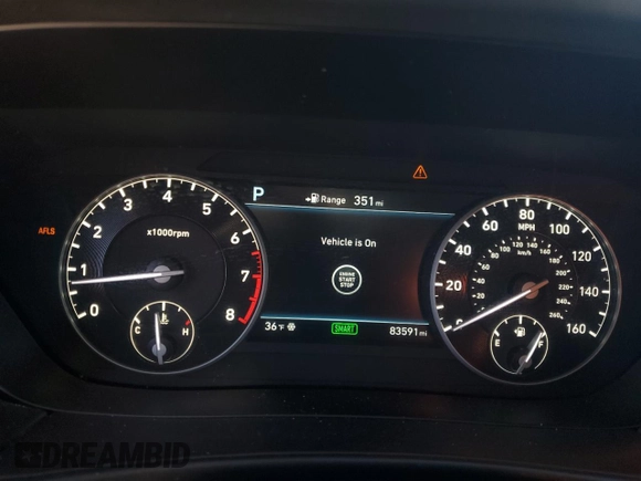 2017 Genesis G90 5.0L Ultimate with VIN KMHG54JH0HU023614, listed as a Copart auction lot 46074205 with 83,591 mi miles and Salvage Title. Bid and sale history available at carsss.com. Image 9.