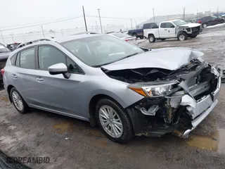 2017 Subaru Impreza Premium with VIN 4S3GTAB63H3729178, listed as a IAAI auction lot 41666016 with 92,468 mi miles. Bid and sale history available at carsss.com. Image 1.