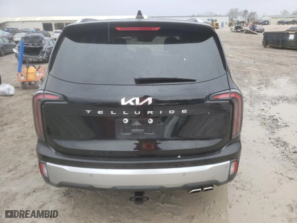 2023 Kia Telluride EX with VIN 5XYP34GC2PG332152, listed as a Copart auction lot 43071035 with 26,989 mi miles and Salvage Title. Bid and sale history available at carsss.com. Image 6.