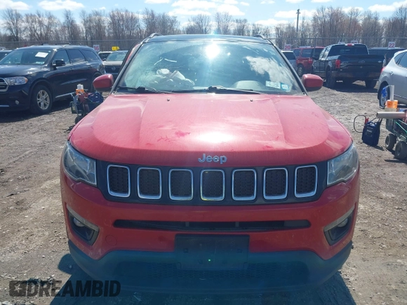 2018 Jeep Compass Altitude with VIN 3C4NJDBBXJT101043, listed as a IAAI auction lot 41937293 with 80,439 mi miles and . Bid and sale history available at carsss.com. Image 13.