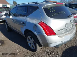 2003 Nissan Murano SL with VIN JN8AZ08WX3W225308, listed as a IAAI auction lot 41313008 with 999,999 mi miles. Bid and sale history available at carsss.com. Image 3.
