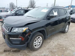 2018 Jeep Compass Sport with VIN 3C4NJCAB4JT469519, listed as a IAAI auction lot 41963902 with 80,093 mi miles. Bid and sale history available at carsss.com. Image 20.