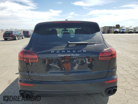 2017 Porsche Cayenne Turbo with VIN WP1AC2A2XHLA92055, listed as a Copart auction lot 52610555 with 82,224 mi miles and Salvage title. Bid and sale history available at DreamBid. Image 6.