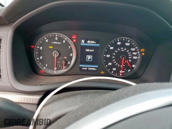 2018 Hyundai Sonata SEL with VIN 5NPE34AF7JH609811, listed as a Copart auction lot 54253855 with 129,435 mi miles and Clean Title. Bid and sale history available at DreamBid. Image 9.