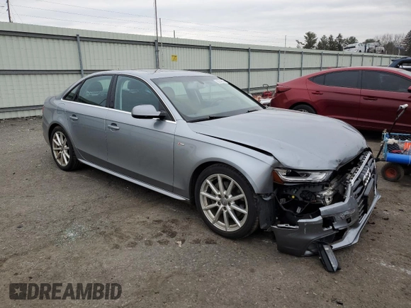 2015 Audi A4 Premium Plus with VIN WAUHFAFL7FN031814, listed as a Copart auction lot 82948653 with 95,962 mi miles. Bid and sale history available at carsss.com. Image 4.
