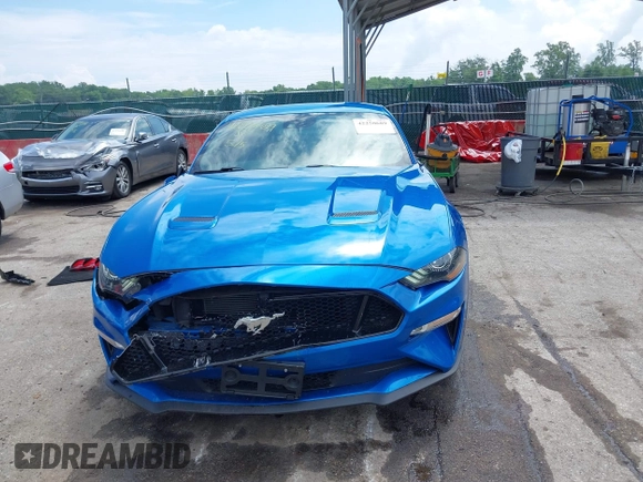 2019 Ford Mustang GT with VIN 1FA6P8CF4K5180728, listed as a IAAI auction lot 42250689 with 9,135 mi miles and . Bid and sale history available at DreamBid. Image 12.