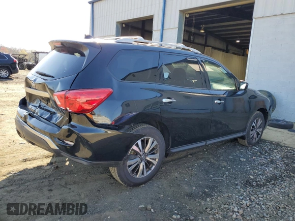2019 Nissan Pathfinder S with VIN 5N1DR2MM5KC593108, listed as a Copart auction lot 53048995 with 104,517 mi miles and Salvage title. Bid and sale history available at DreamBid. Image 3.