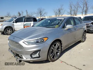 2020 Ford Fusion Titanium with VIN 3FA6P0D97LR192526, listed as a Copart auction lot 48977045 with 165,582 mi miles and Salvage title. Bid and sale history available at DreamBid. Image 1.