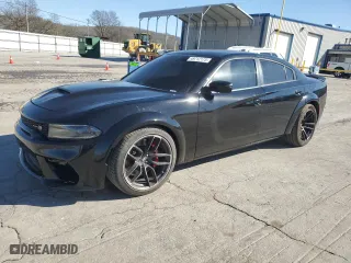 2020 Dodge Charger Scat Pack with VIN 2C3CDXGJ9LH164750, listed as a Copart auction lot 49712175 with 42,400 mi miles and Salvage Title. Bid and sale history available at carsss.com. Image 1.