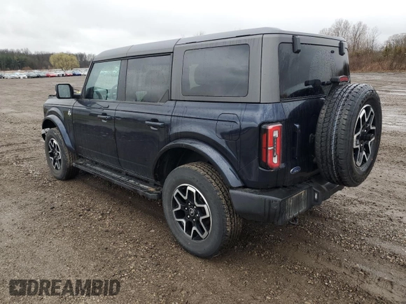 2021 Ford Bronco с VIN 1FMEE5DP8MLA78361, выставлен на аукционе Copart как лот 50032465 с пробегом 39 800 миль миль и Списание • Salvage title. История ставок и продаж доступна на DreamBid. Изображение 2.