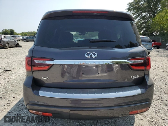 2022 Infiniti QX80 SENSORY with VIN JN8AZ2BE6N9291755, listed as a Copart auction lot 69965224 with 28,402 mi miles and Salvage Title. Bid and sale history available at carsss.com. Image 6.