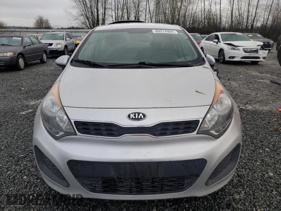 2014 Kia Rio EX with VIN KNADN5A35E6417270, listed as a Copart auction lot 80914984 with 53,932 mi miles and Salvage Title. Bid and sale history available at carsss.com. Image 5.