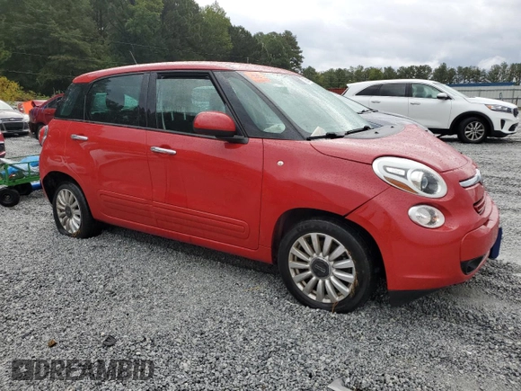2014 FIAT 500L Easy with VIN ZFBCFABH0EZ028603, listed as a Copart auction lot 72855754 with 35,066 mi miles and Salvage Title. Bid and sale history available at carsss.com. Image 4.