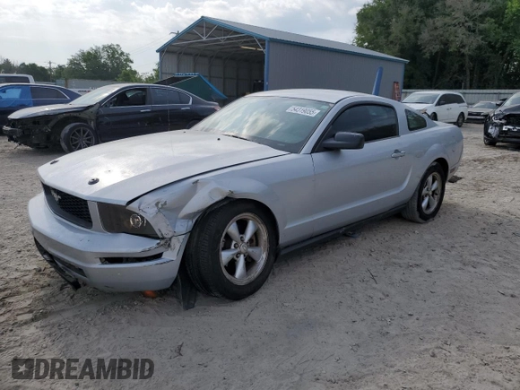 2007 Ford Mustang Deluxe with VIN 1ZVFT80N775254939, listed as a Copart auction lot 54319055 with Not Provided miles and Salvage Title. Bid and sale history available at carsss.com. Image 1.