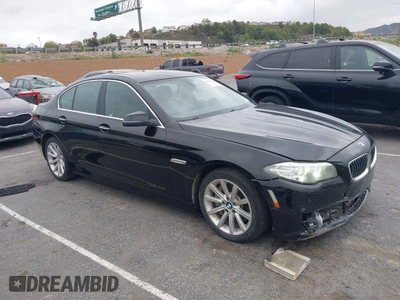 2015 BMW 5 Series 535i with VIN WBA5B1C55FD922761, listed as a IAAI auction lot 42021799 with 118,592 mi miles and . Bid and sale history available at carsss.com. Image 1.