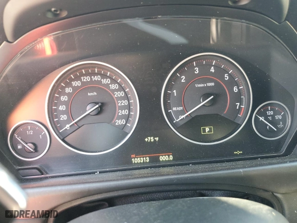 2015 BMW 4 Series 435i xDrive with VIN WBA3R5C53FK189597, listed as a Copart auction lot 45807065 with 105,313 mi miles and Salvage Title. Bid and sale history available at carsss.com. Image 9.