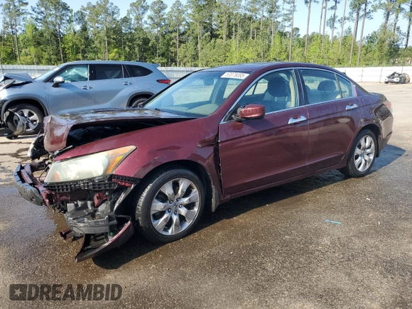 2008 Honda Accord EX-L z VIN 1HGCP36838A041687, wystawiony jako Copart lot #52078095 z przebiegiem 190 102 mil mil oraz Szkoda całkowita • Salvage title. Historia ofert i sprzedaży dostępna na DreamBid. Obrazek 1.