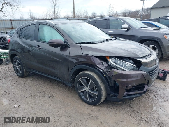 2021 Honda HR-V EX with VIN 3CZRU6H59MM720845, listed as a IAAI auction lot 41461037 with 32,716 mi miles. Bid and sale history available at carsss.com. Image 1.