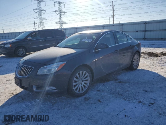 2011 Buick Regal CXL RL2 z VIN 2G4GP5EC4B9186785, wystawiony jako Copart lot #46081565 z przebiegiem 81 880 mil mil oraz Szkoda całkowita • Salvage title. Historia ofert i sprzedaży dostępna na DreamBid. Obrazek 1.