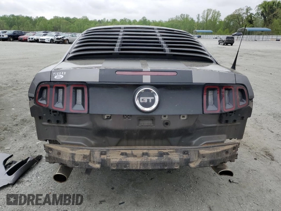 2014 Ford Mustang GT with VIN 1ZVBP8CF3E5211722, listed as a Copart auction lot 52608395 with 139,725 mi miles and Salvage title. Bid and sale history available at DreamBid. Image 6.