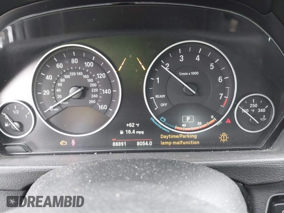 2015 BMW 3 Series 328i Gran Turismo xDrive with VIN WBA3X5C50FD559804, listed as a IAAI auction lot 41902204 with 88,891 mi miles and . Bid and sale history available at DreamBid. Image 7.