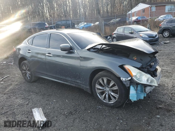 2012 Infiniti M37 with VIN JN1BY1AR7CM390535, listed as a Copart auction lot 84595234 with 0 mi miles and Salvage Title. Bid and sale history available at carsss.com. Image 4.