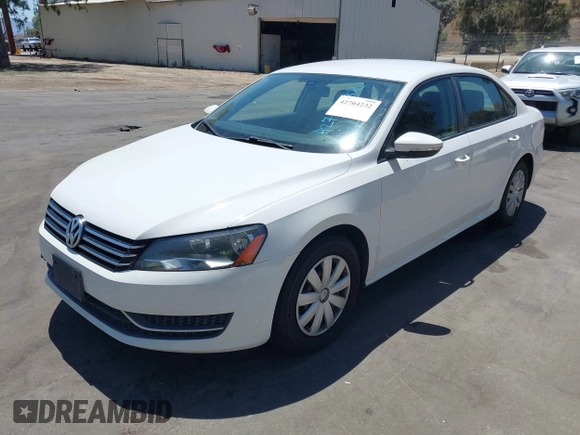 2012 Volkswagen Passat S with VIN 1VWAP7A37CC041663, listed as a IAAI auction lot 42704232 with 215,961 mi miles and . Bid and sale history available at DreamBid. Image 2.