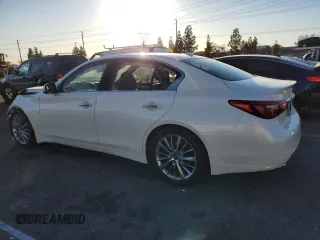 2023 Infiniti Q50 Luxe with VIN JN1EV7BP5PM510392, listed as a Copart auction lot 88456145 with 12,678 mi miles and Salvage Title. Bid and sale history available at DreamBid. Image 2.