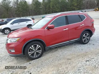 2017 Nissan Rogue SV with VIN 5N1AT2MT2HC747648, listed as a Copart auction lot 50000555 with 101,624 mi miles and Salvage Title. Bid and sale history available at carsss.com. Image 1.