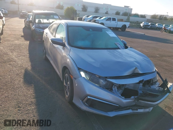 2019 Honda Civic Sedan LX with VIN 2HGFC2F66KH550182, listed as a IAAI auction lot 41861965 with 160,344 mi miles. Bid and sale history available at carsss.com. Image 1.