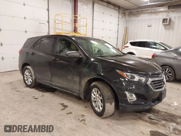 2019 Chevrolet Equinox LS with VIN 2GNAXSEV9K6121904, listed as a IAAI auction lot 41667121 with 141,598 mi miles and . Bid and sale history available at DreamBid. Image 1.