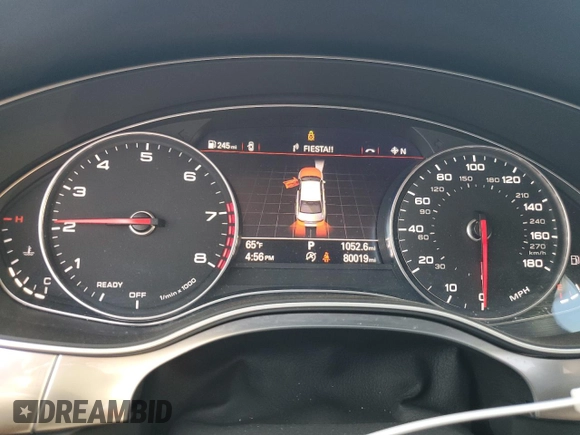 2017 Audi A6 Premium Plus with VIN WAUD8AFC5HN039650, listed as a Copart auction lot 49088115 with 80,019 mi miles and Salvage title. Bid and sale history available at DreamBid. Image 9.