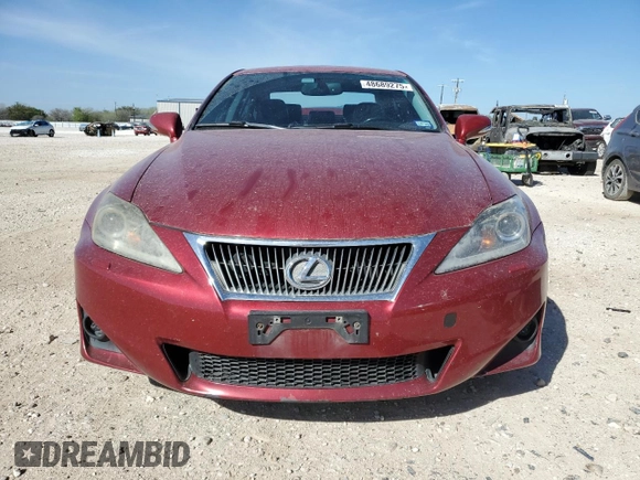 2011 Lexus IS 350 z VIN JTHBE5C22B5027709, wystawiony jako Copart lot #48689275 z przebiegiem 242 040 mil mil oraz Szkoda całkowita • Salvage title. Historia ofert i sprzedaży dostępna na DreamBid. Obrazek 5.