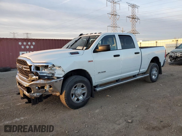 2019 Ram 2500 Tradesman with VIN 3C6UR5CJ1KG587288, listed as a Copart auction lot 84750024 with 57,703 mi miles and Salvage Title. Bid and sale history available at carsss.com. Image 1.